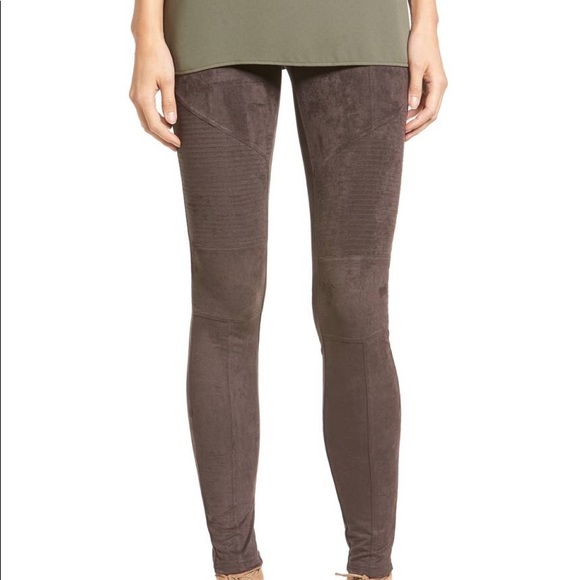 Sun & Shadow Pants - Sun & Shadow Faux Suede Leggings